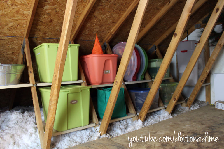 Use Attic Storage Efficiently | Creative Canned Food Storage Ideas 